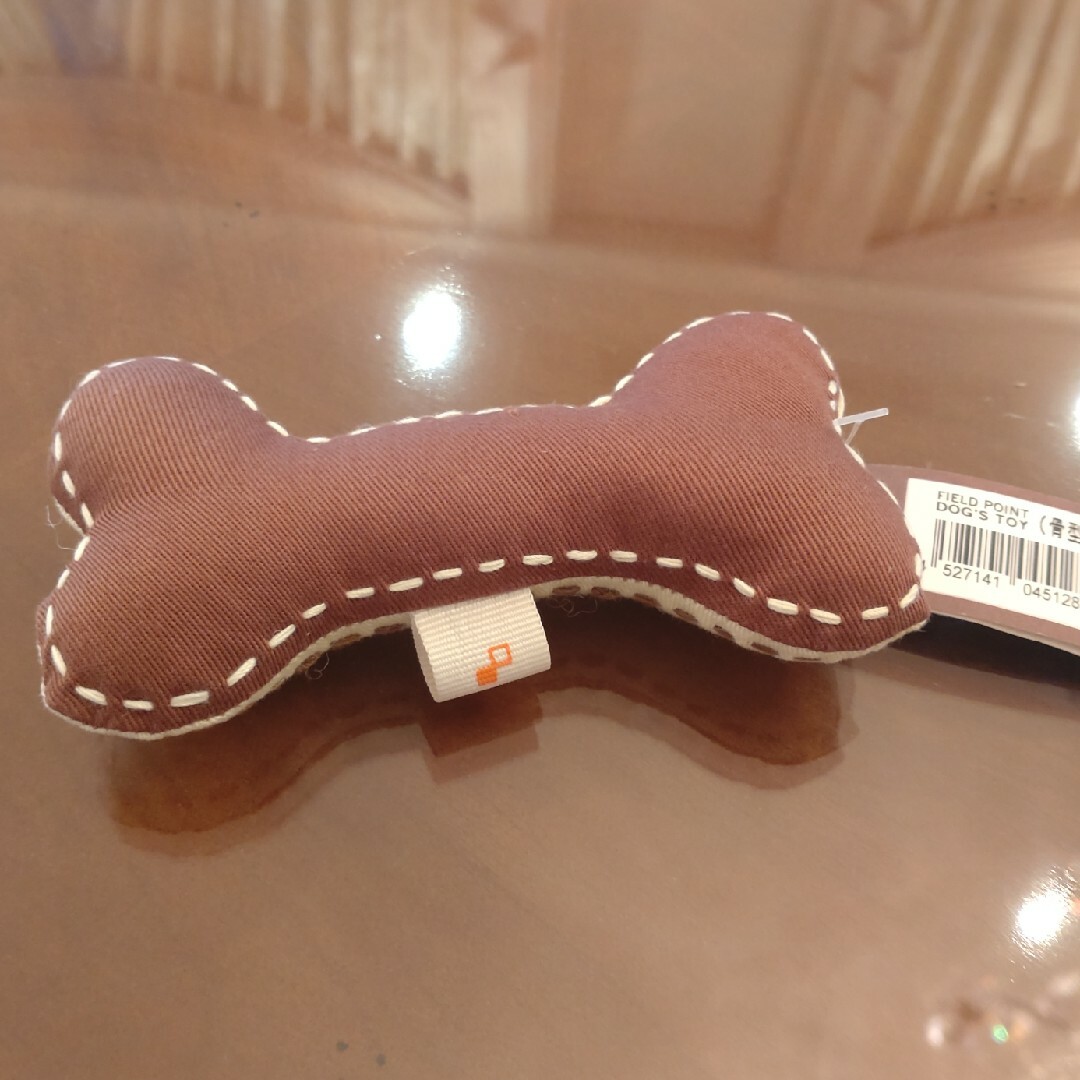 犬のおもちゃ✨骨形 DOGS TOY 1個S 茶×アイボリー その他のペット用品(その他)の商品写真