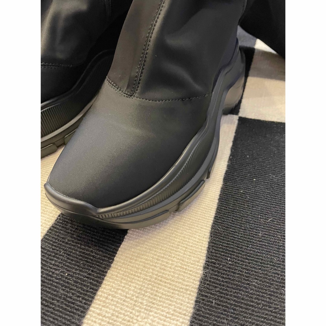 TOKYO BLACK DOUBLE SNEAKER LONG BOOTS レディースの靴/シューズ(ブーツ)の商品写真