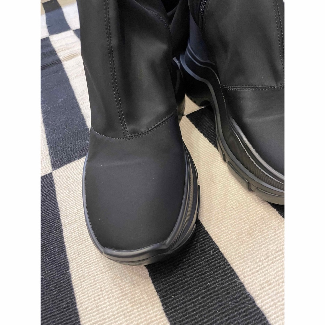 TOKYO BLACK DOUBLE SNEAKER LONG BOOTS レディースの靴/シューズ(ブーツ)の商品写真