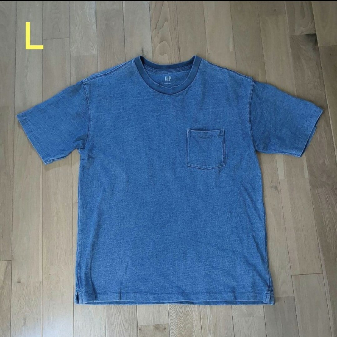 GAP(ギャップ)のGAP 半袖Ｔシャツ デニム調 Ｌ メンズ メンズのトップス(Tシャツ/カットソー(半袖/袖なし))の商品写真