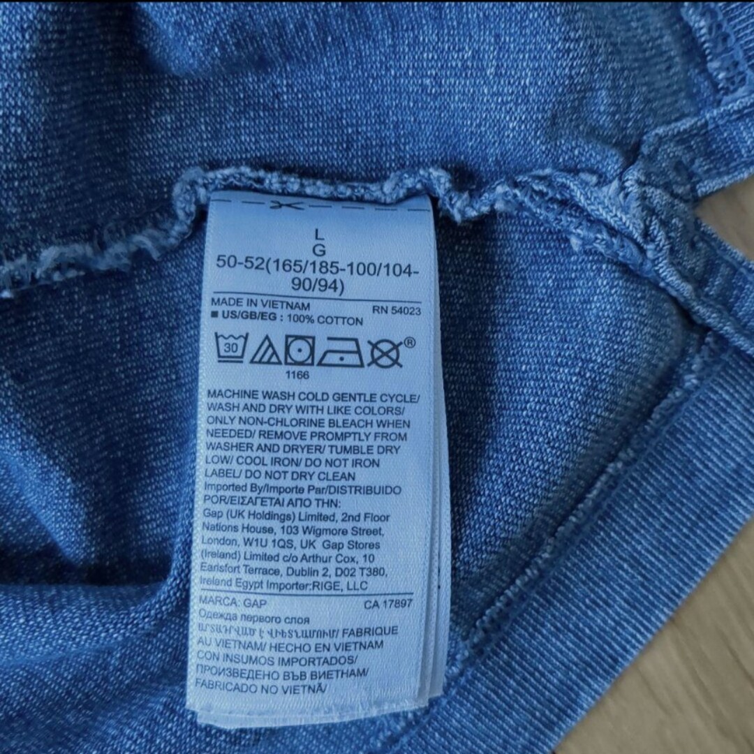 GAP(ギャップ)のGAP 半袖Ｔシャツ デニム調 Ｌ メンズ メンズのトップス(Tシャツ/カットソー(半袖/袖なし))の商品写真