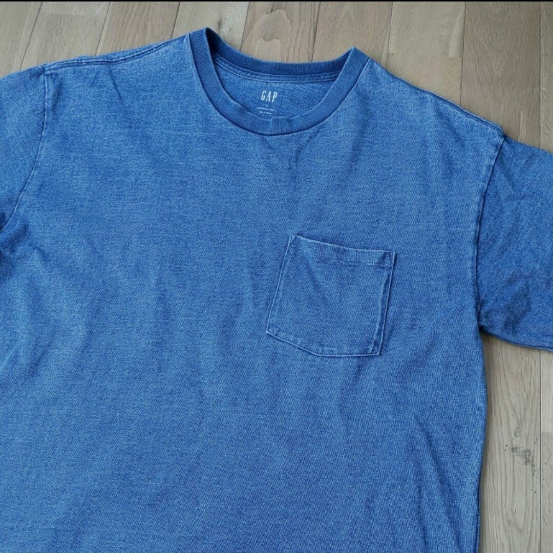 GAP(ギャップ)のGAP 半袖Ｔシャツ デニム調 Ｌ メンズ メンズのトップス(Tシャツ/カットソー(半袖/袖なし))の商品写真