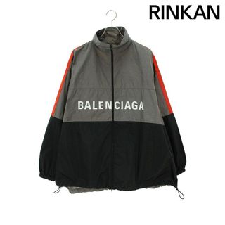 バレンシアガ(Balenciaga)のバレンシアガ  534317 TDO05 ロゴプリントポプリンシャツブルゾン メンズ 46(ブルゾン)