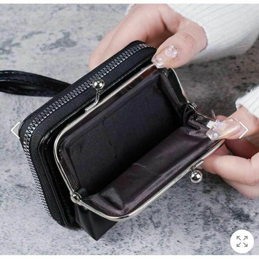レディース　財布　がま口　多機能　ミニウォレット　カード入れ　大容量　小銭入れ レディースのファッション小物(財布)の商品写真