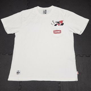 チャムス 胸ポケットロゴ 半袖Tシャツ