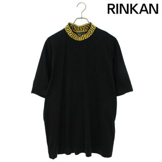 フェンディ(FENDI)のフェンディ ×ヴェルサーチェ Versace  12CPF-22-102 モックネックロゴTシャツ メンズ L(Tシャツ/カットソー(半袖/袖なし))