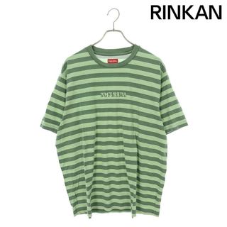 シュプリーム(Supreme)のシュプリーム  22SS  Reverse Stripe S/S Top リバースストライプロゴボーダーTシャツ メンズ L(Tシャツ/カットソー(半袖/袖なし))