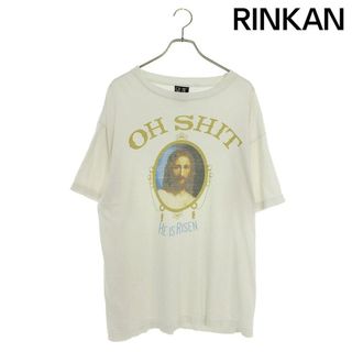 セントマイケル SAINT MICHAEL  SM-A22-0000-003 SHITプリントヴィンテージ加工Tシャツ メンズ L(Tシャツ/カットソー(半袖/袖なし))