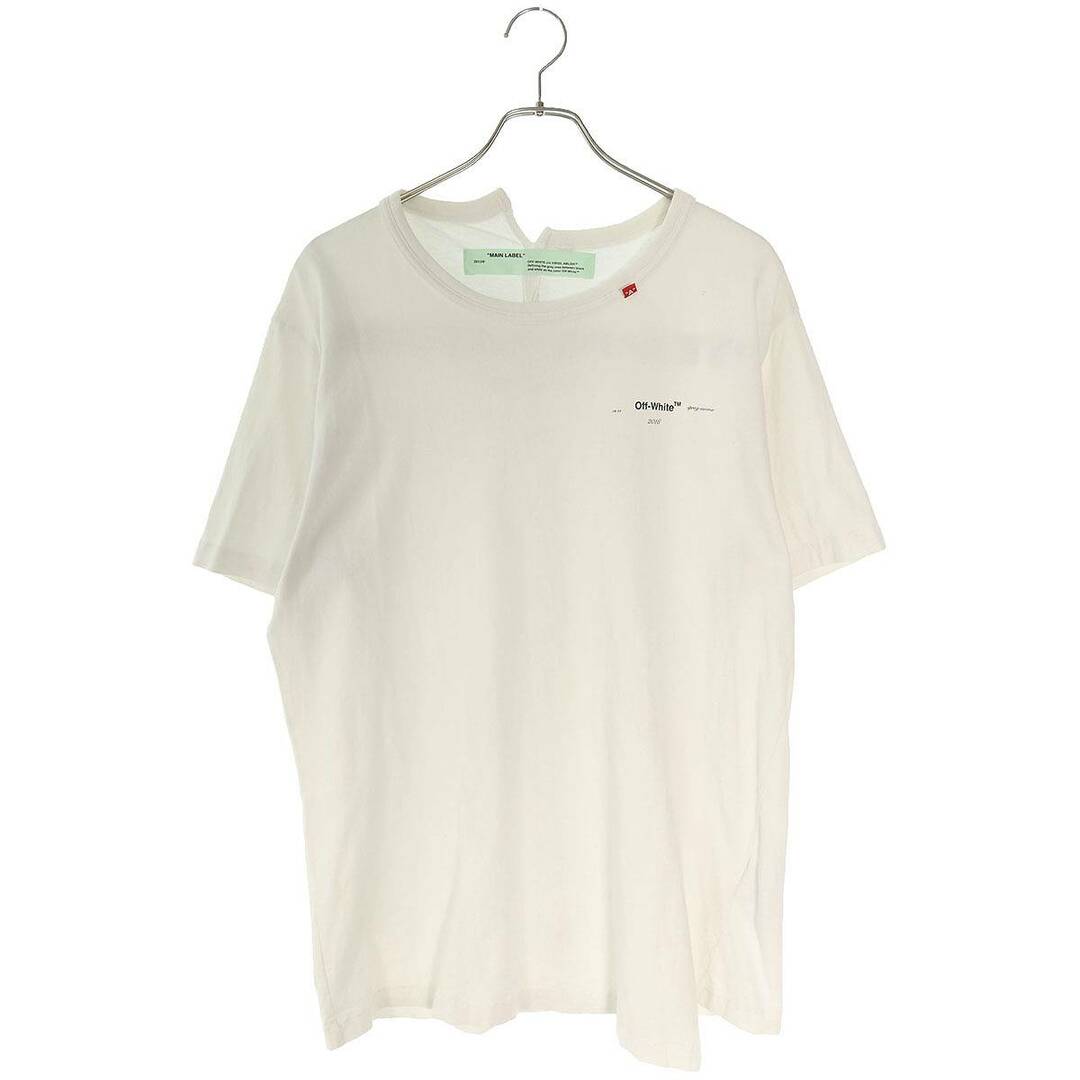 OFF-WHITE(オフホワイト)のオフホワイト  18SS  OMAA032S18185089 バックプリント再構築Tシャツ メンズ M メンズのトップス(Tシャツ/カットソー(半袖/袖なし))の商品写真