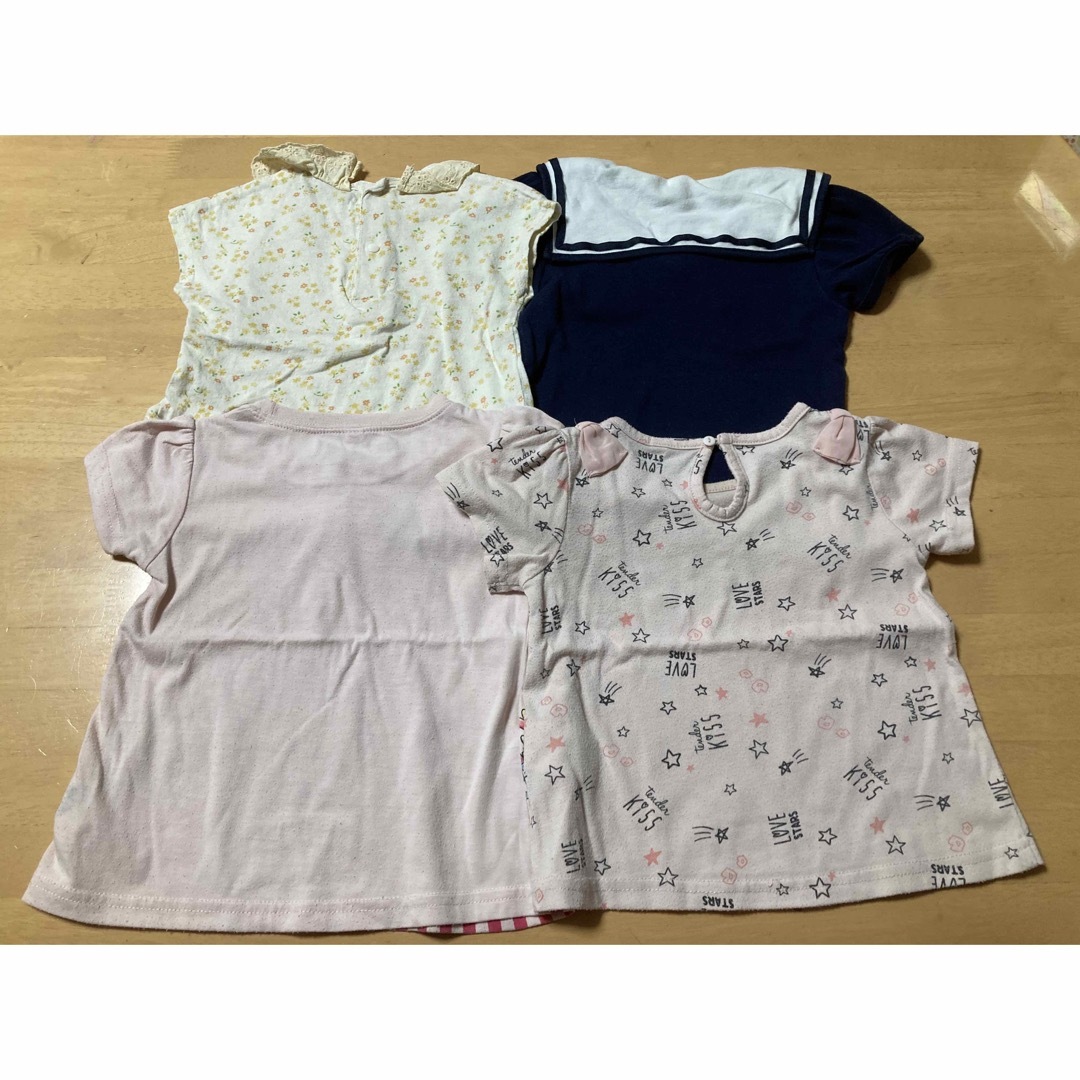 devirock(デビロック)の処分価格⭐︎90女児Tシャツ4枚セット キッズ/ベビー/マタニティのキッズ服女の子用(90cm~)(Tシャツ/カットソー)の商品写真