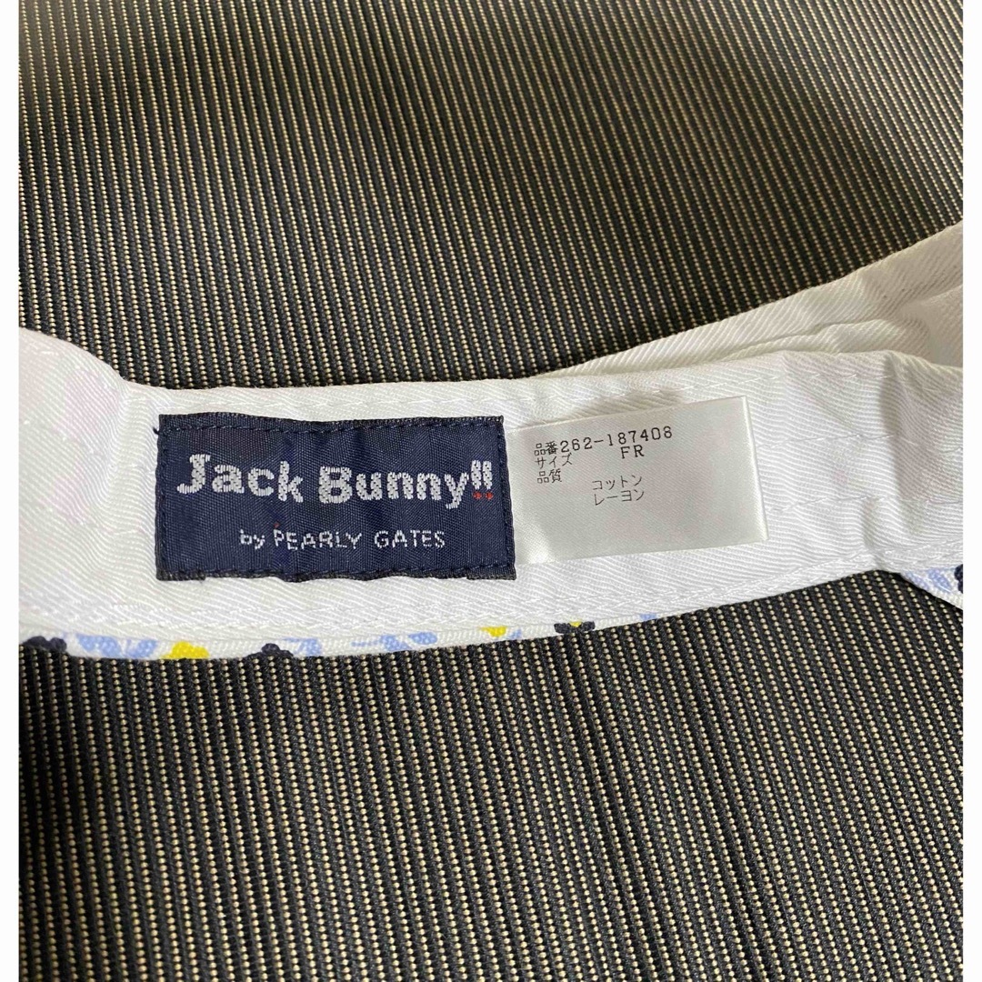 JACK BUNNY!! BY PEARLY GATES(ジャックバニーバイパーリーゲイツ)のパーリーゲイツ　サンバイザー　ゴルフ　美品 レディースの帽子(その他)の商品写真