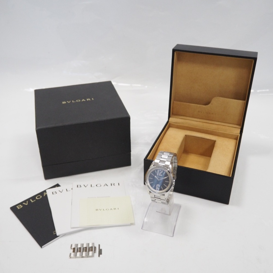 BVLGARI(ブルガリ)のTh958372 ブルガリ 腕時計 ソロテンポ ST37S クォーツ SS ブラック系文字盤 2針 メンズ BVLGARI 中古 メンズの時計(腕時計(アナログ))の商品写真