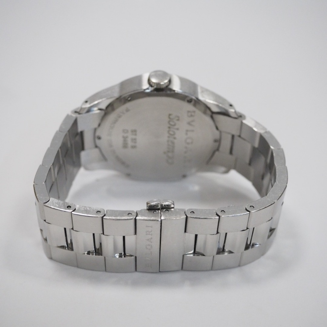 BVLGARI(ブルガリ)のTh958372 ブルガリ 腕時計 ソロテンポ ST37S クォーツ SS ブラック系文字盤 2針 メンズ BVLGARI 中古 メンズの時計(腕時計(アナログ))の商品写真