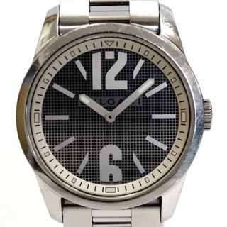 ブルガリ(BVLGARI)のTh958372 ブルガリ 腕時計 ソロテンポ ST37S クォーツ SS ブラック系文字盤 2針 メンズ BVLGARI 中古(腕時計(アナログ))