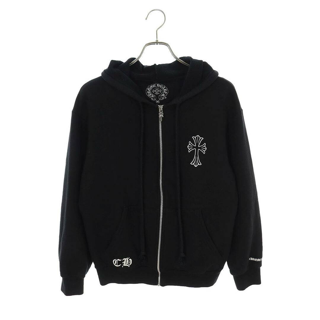 Chrome Hearts(クロムハーツ)のクロムハーツ  SWTSHRT HD ZIP バッククロスラベルプリントジップパーカー メンズ M メンズのトップス(パーカー)の商品写真