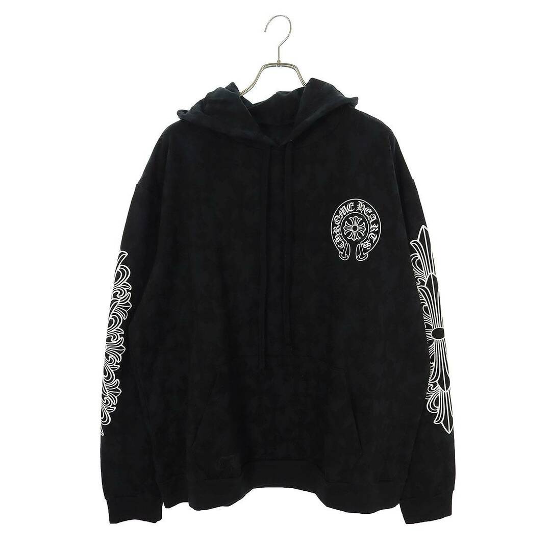 Chrome Hearts(クロムハーツ)のクロムハーツ  SWTSHRT PLVR セメタリークロス総柄プルオーバーパーカー メンズ XL メンズのトップス(パーカー)の商品写真