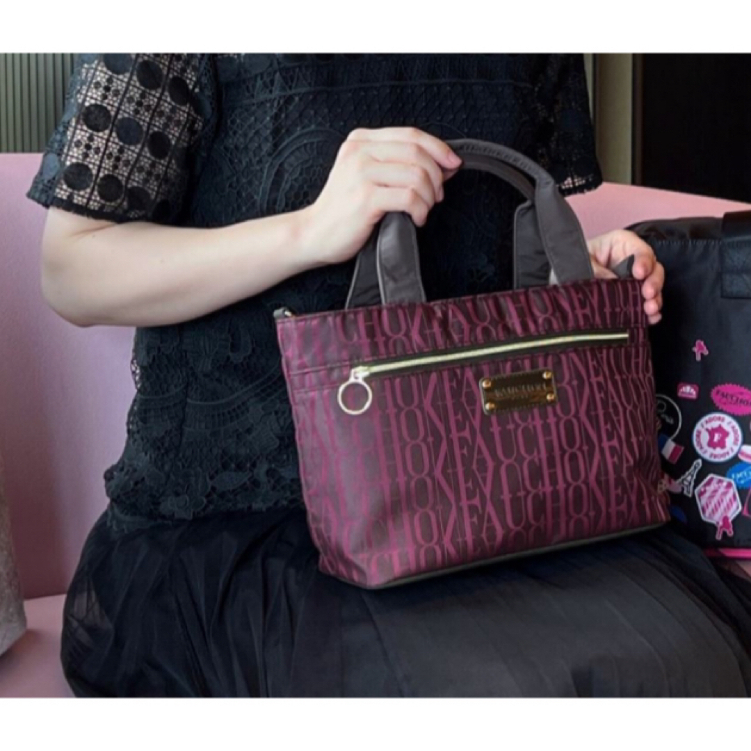 FAUCHON(フォション)のFAUCHON【フォション】旅行快適！ 超軽量ジャガード織 ２ＷＡＹトートバッグ レディースのバッグ(ショルダーバッグ)の商品写真