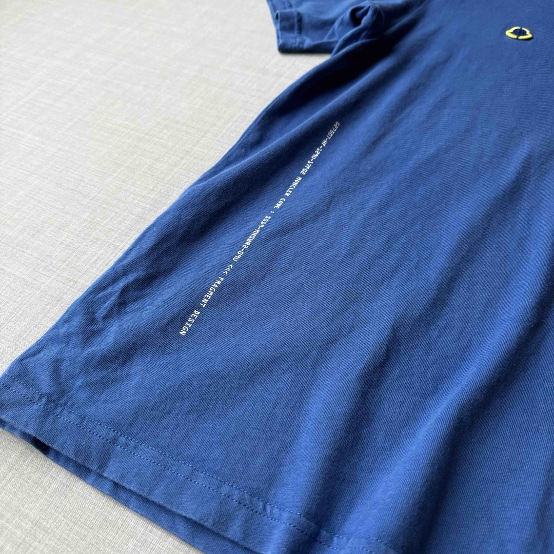 MONCLER(モンクレール)のMONCLER × FRAGMENT Tシャツ 藤原ヒロシ ブルー L メンズのトップス(Tシャツ/カットソー(半袖/袖なし))の商品写真