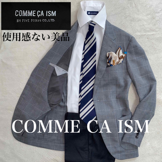 コムサイズム(COMME CA ISM)のCOMME CA ISM 使用感のない美品　S 英国風チェック　オンオフ兼用(テーラードジャケット)