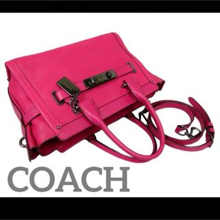 コーチ(COACH)の【新品】COACHコーチスワッガー27キャリオールレザー2wayハンドバッグ(ハンドバッグ)