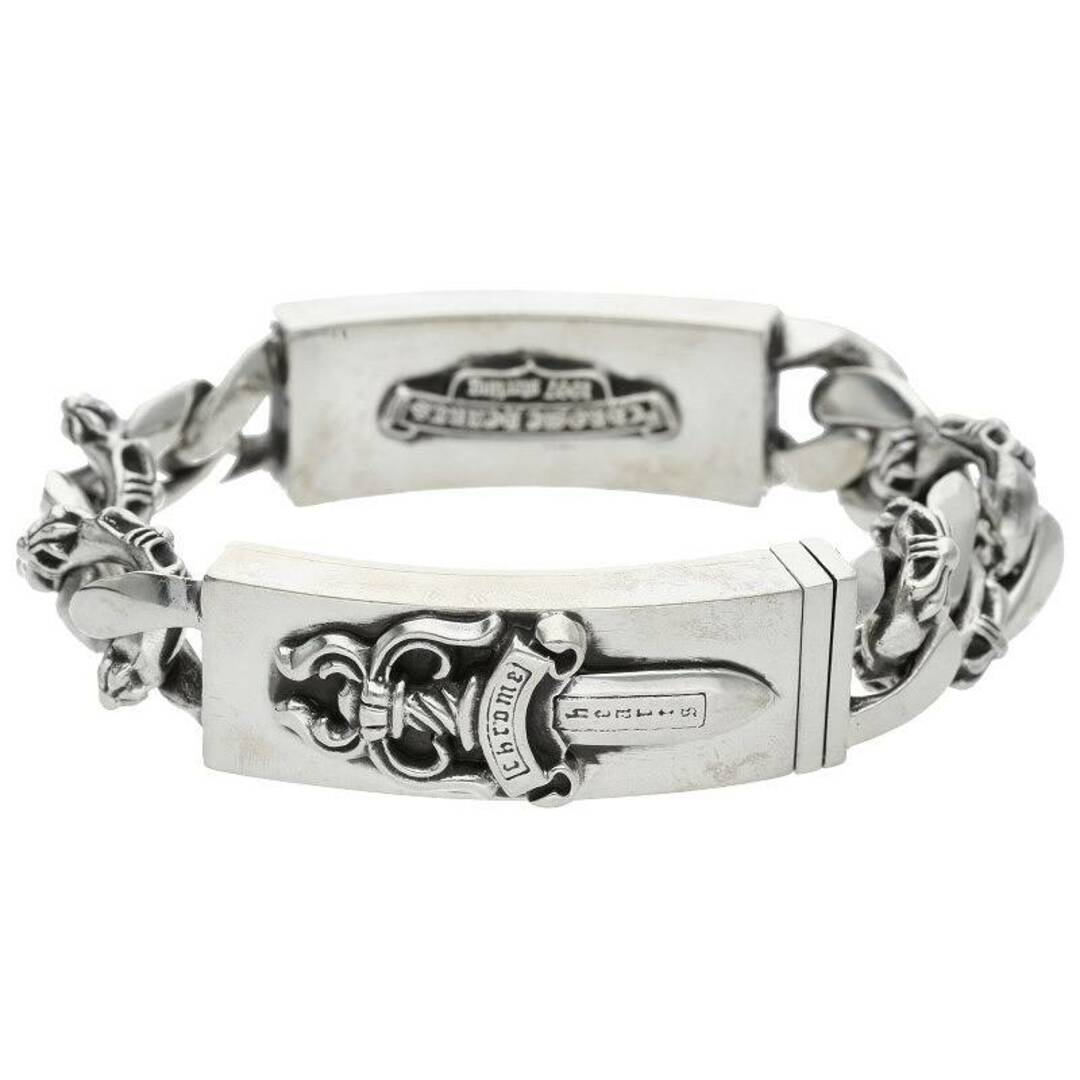 Chrome Hearts(クロムハーツ)のクロムハーツ  ID DBL FLRL DGGR/ダブルIDフローラルダガー シルバーブレスレット メンズ メンズのアクセサリー(ブレスレット)の商品写真