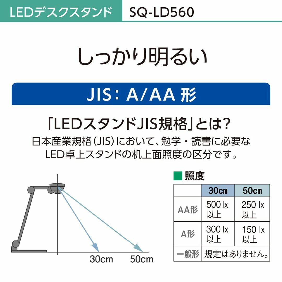 パナソニック LEDデスクライト 置き型 スマホ充電USBポート付 4段調光 パ インテリア/住まい/日用品のライト/照明/LED(その他)の商品写真