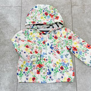 baby gap 花柄 お花 くま耳 パーカー 女の子 80cm 12-18M