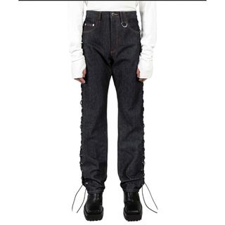 ラッドミュージシャン(LAD MUSICIAN)のジョンローレンスサリバンRigid denim lace-up pants(デニム/ジーンズ)