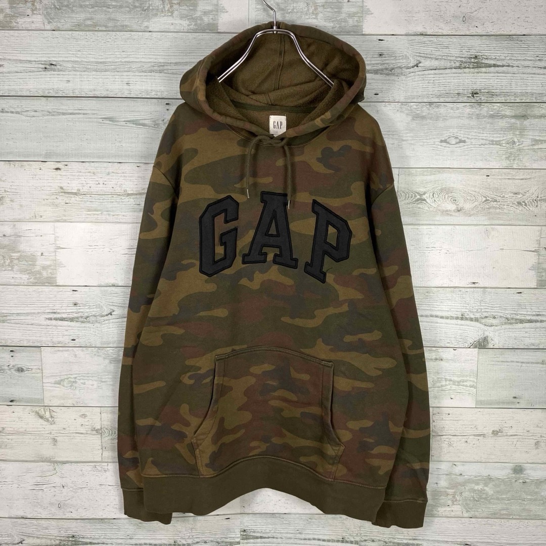 GAP(ギャップ)のGAP ギャップ カモフラ ウッドランドミリタリー プルオーバー パーカー メンズのトップス(パーカー)の商品写真