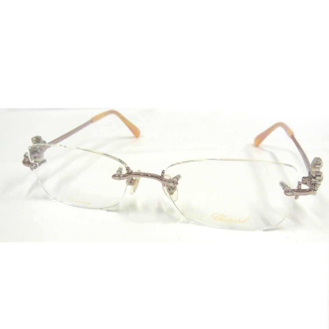Chopard(ショパール)のショパール メガネ/眼鏡 VCHA75J 53□16 135 Titanium クローバーデザイン リム無し Chopard NA34842 中古 メンズのファッション小物(サングラス/メガネ)の商品写真