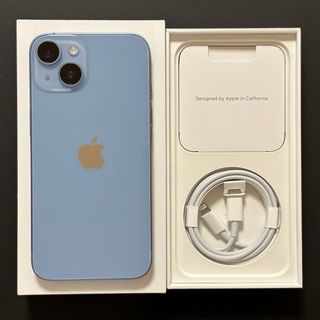 アイフォーン(iPhone)のiPhone14 128GB  ブルー(青)本体 美品(スマートフォン本体)