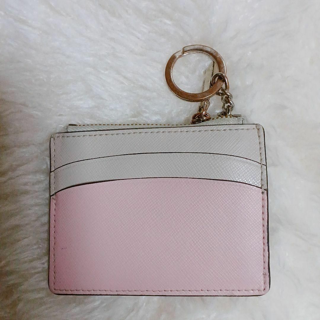 kate spade new york(ケイトスペードニューヨーク)の【美品✴️】kate spadeキーリング付カードケース　ファスナーコインケース レディースのファッション小物(名刺入れ/定期入れ)の商品写真