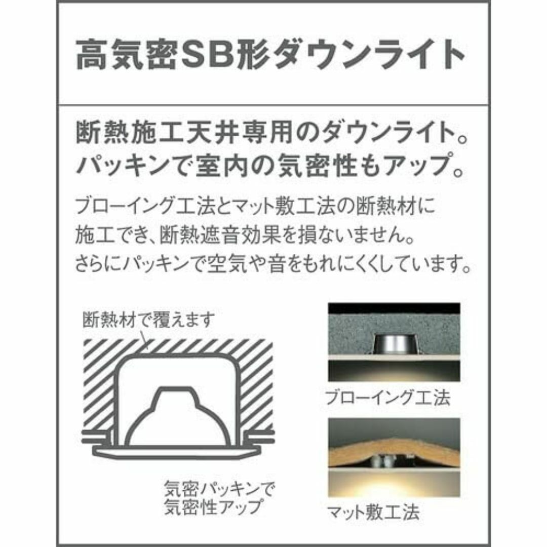 パナソニックPanasonic 小口径ダウンライト 温白色・拡散マイルド・φ75 インテリア/住まい/日用品のライト/照明/LED(その他)の商品写真