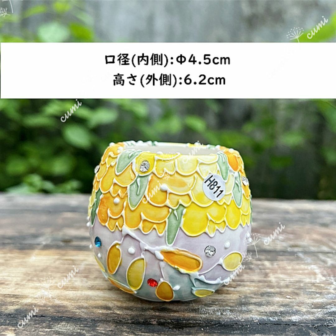 【手描き小鉢AB②】韓国 手描き小鉢シリーズ かわいい 植木鉢 室内 陶器 ハンドメイドのフラワー/ガーデン(プランター)の商品写真