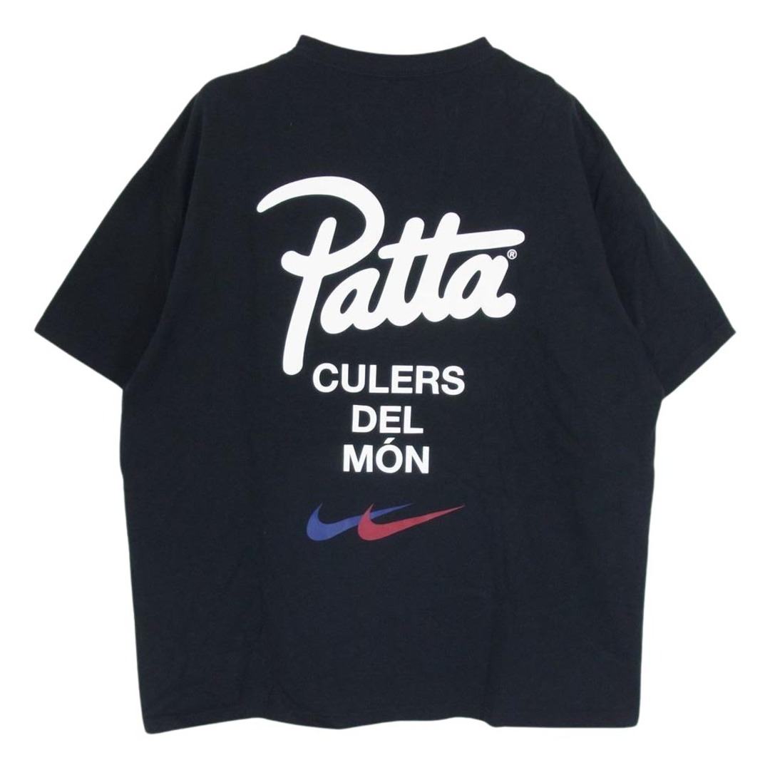 NIKE(ナイキ)のNIKE ナイキ 23AW  FJ4208-010 × Patta × Barcelona パタ バルセロナ FC エンブレム 刺繍 半袖 TEE Tシャツ ブラック系 XL【中古】 メンズのトップス(シャツ)の商品写真