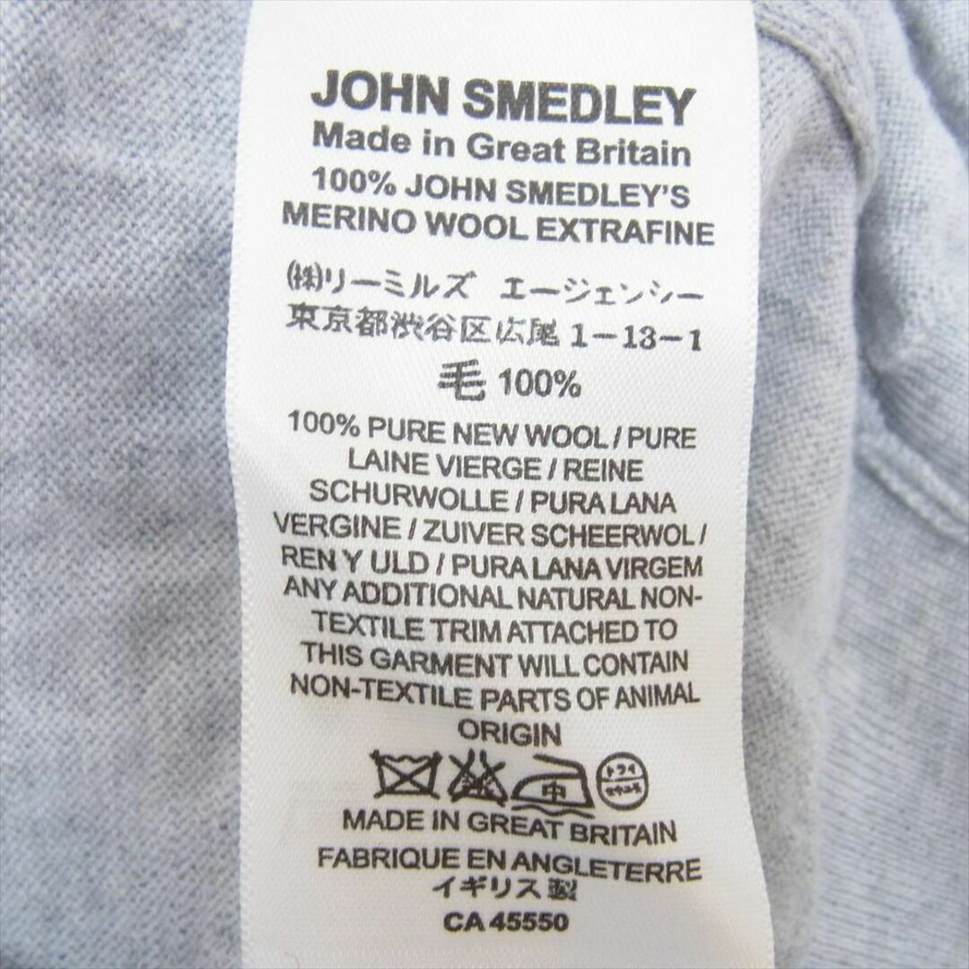 JOHN SMEDLEY(ジョンスメドレー)のJOHN SMEDLEY ジョンスメドレー Vネック ニット セーター グレー系 S【中古】 メンズのトップス(ニット/セーター)の商品写真