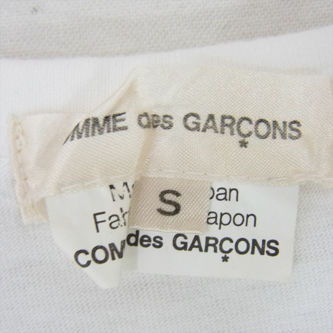 COMME des GARCONS(コムデギャルソン)のCOMME des GARCONS コムデギャルソン AD2005 GQ-T069 本ライン ユニオンジャック ローズ グラフィックプリント 半袖 Tシャツ ホワイト系 S【中古】 レディースのトップス(シャツ/ブラウス(半袖/袖なし))の商品写真