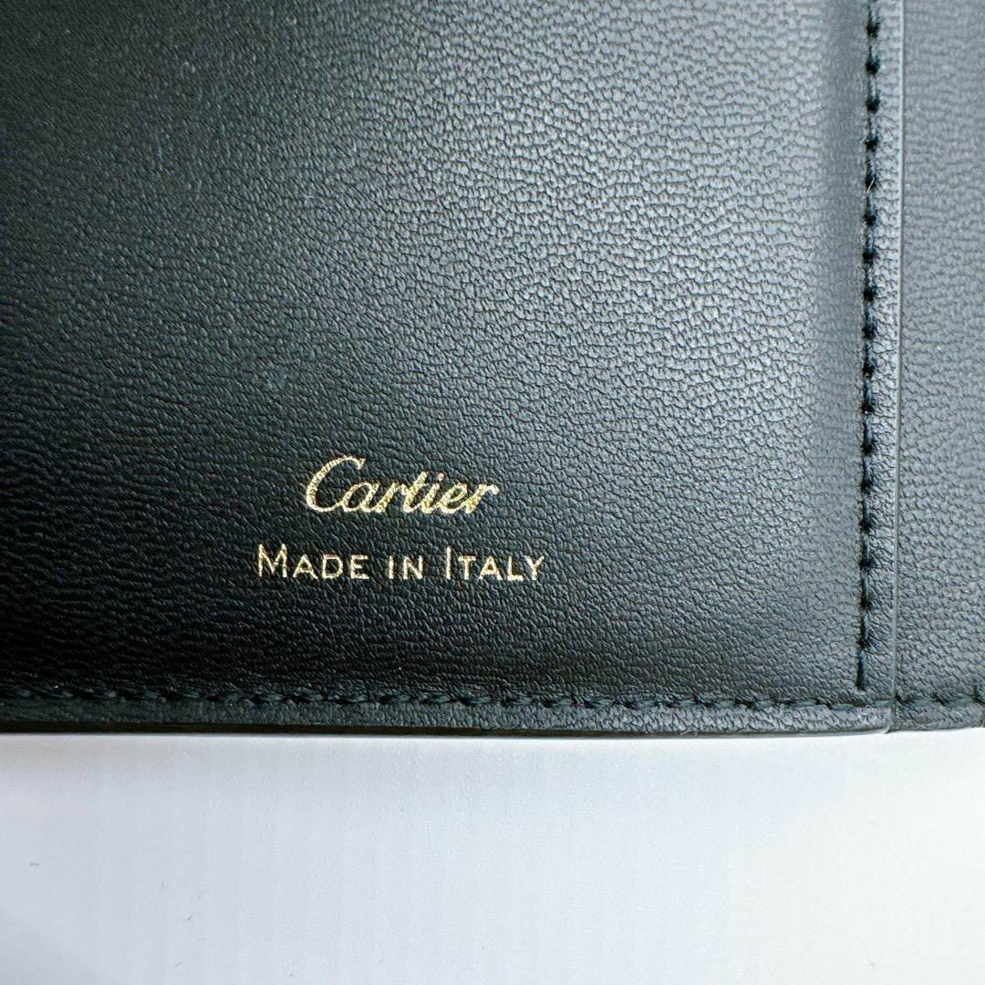 Cartier(カルティエ)のカルティエ ガーランド ドゥ スモールマルチウォレット ブラック 三つ折り財布 レディースのファッション小物(財布)の商品写真