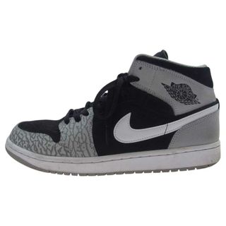 ナイキ(NIKE)のNIKE ナイキ スニーカー DM1200-016 Air Jordan 1 Mid Elephant Toe エアジョーダン1 ミッド エレファントトゥ スニーカー グレー系 ブラック系 28cm【中古】(スニーカー)