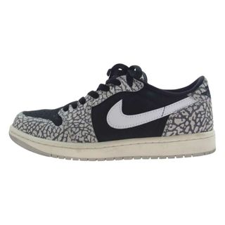 ナイキ(NIKE)のNIKE ナイキ スニーカー CZ0790-001 Air Jordan 1 Retro Low OG Black Cement エアジョーダン1 レトロ ロー OG ブラックセメント ローカット スニーカー ブラック系 グレー系 ホワイト系 26cm【中古】(スニーカー)