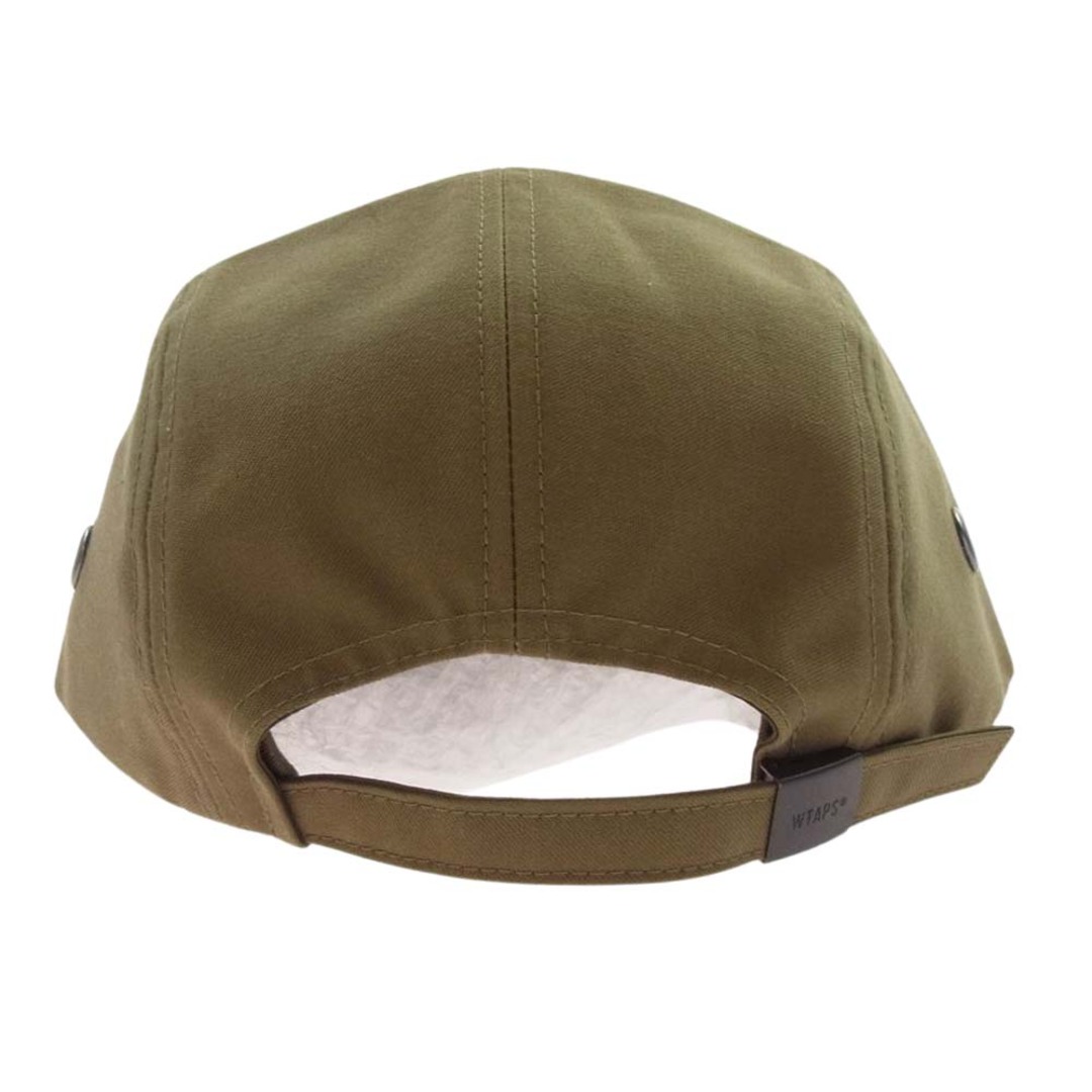 W)taps(ダブルタップス)のWTAPS ダブルタップス 帽子 21SS 211HCDT-HT01 T-5 01 CAP COTTON SATIN ロゴ キャップ 帽子 モスグリーン系 X 00【中古】 メンズの帽子(その他)の商品写真