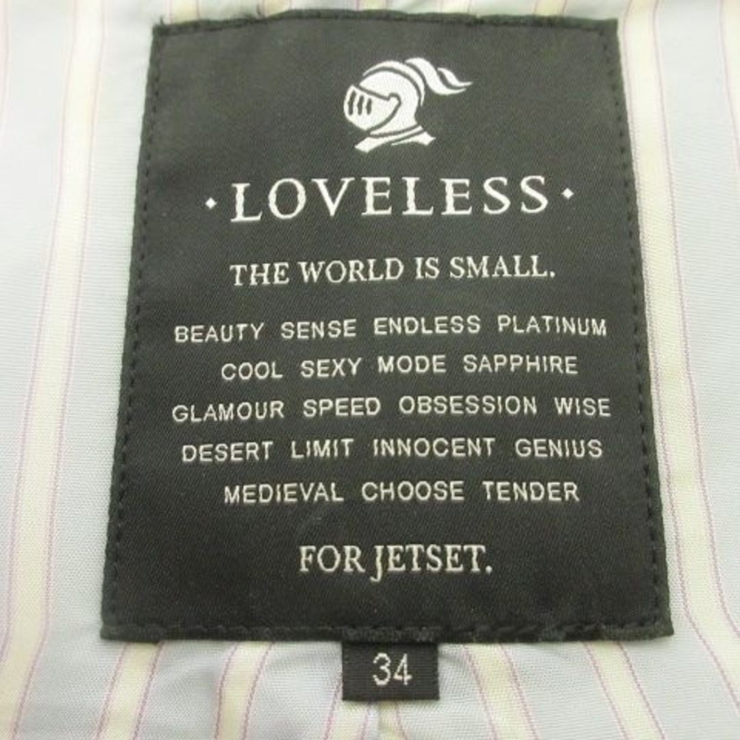 LOVELESS(ラブレス)のラブレス LOVELESS ラムレザー ブルゾン 34 ベージュ IBO49 レディースのジャケット/アウター(ブルゾン)の商品写真