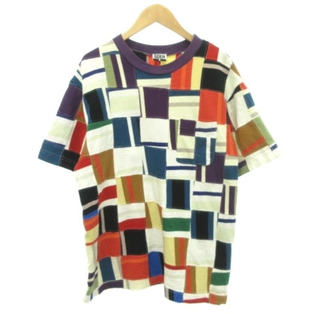 GOODENOUGH(グッドイナフ)のグッドイナフ Tシャツ 半袖 パッチワーク ポケット ロゴ M マルチカラー メンズのトップス(Tシャツ/カットソー(半袖/袖なし))の商品写真