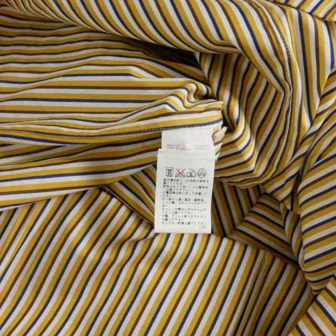 Marni(マルニ)のマルニ MARNI ストライプ シャツ ブラウス プルオーバー 七分袖 42 黄 レディースのトップス(シャツ/ブラウス(半袖/袖なし))の商品写真