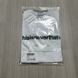 ディスイズネバーザット(thisisneverthat)のthisisneverthat ロゴT ホワイト　未使用品(Tシャツ/カットソー(半袖/袖なし))