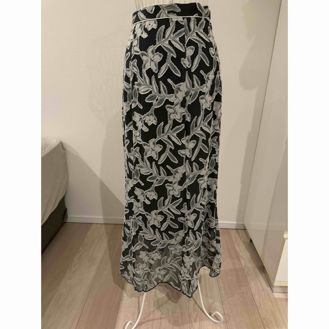 SNIDEL(スナイデル)のsnidel カットジャガードナロースカート レディースのスカート(ロングスカート)の商品写真