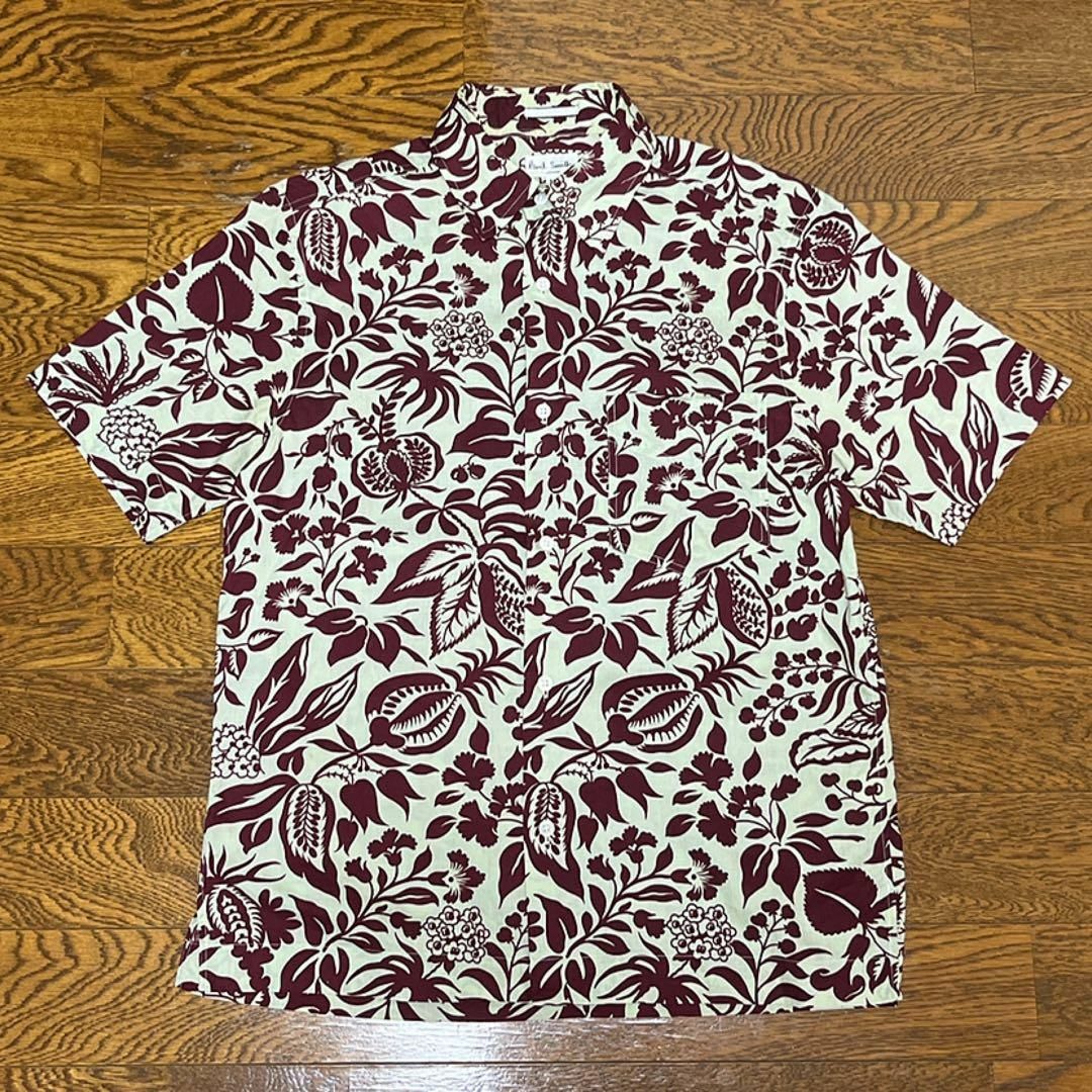 Paul Smith(ポールスミス)のPaul Smith ポールスミス アロハシャツ ボタニカル コットン M メンズのトップス(Tシャツ/カットソー(半袖/袖なし))の商品写真