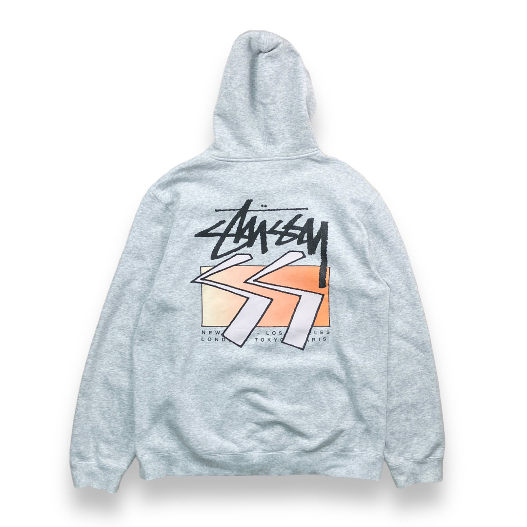 STUSSY(ステューシー)のold stussy オールドステューシー スウェットパーカー フーディ グレー メンズのトップス(パーカー)の商品写真