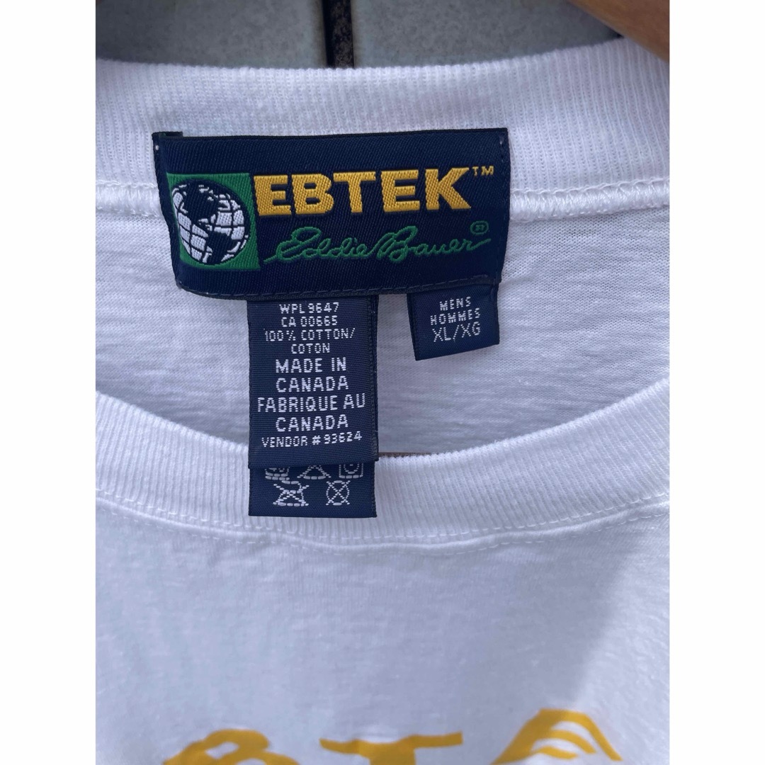 90s Eddie Bauer EBTEK Tシャツ XL VINTAGE メンズのトップス(Tシャツ/カットソー(半袖/袖なし))の商品写真