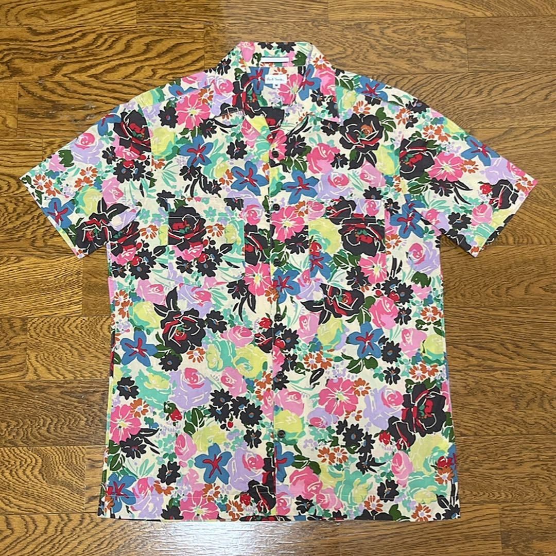 Paul Smith(ポールスミス)のPaul Smith ポールスミス アロハシャツ 開襟 花柄 カラフル M メンズのトップス(Tシャツ/カットソー(半袖/袖なし))の商品写真